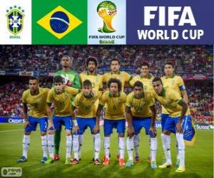 Puzzle Επιλογή της Βραζιλίας, η ομάδα Α, η Βραζιλία 2014